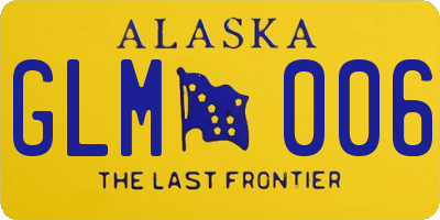 AK license plate GLM006