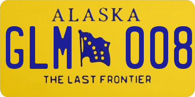 AK license plate GLM008