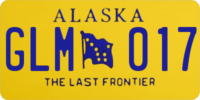 AK license plate GLM017