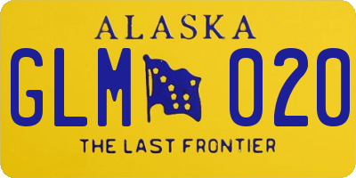 AK license plate GLM020