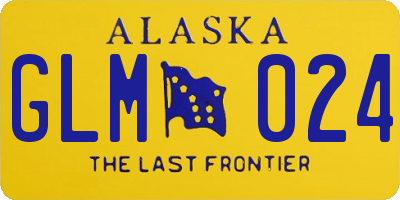 AK license plate GLM024