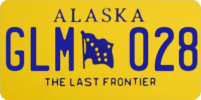 AK license plate GLM028