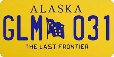 AK license plate GLM031