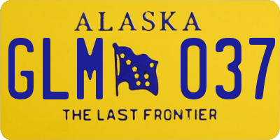 AK license plate GLM037