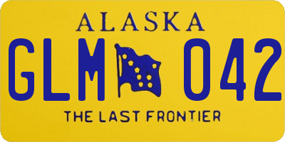 AK license plate GLM042