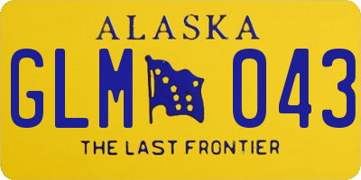 AK license plate GLM043