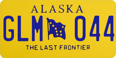 AK license plate GLM044