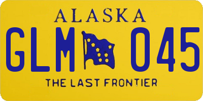 AK license plate GLM045