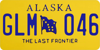 AK license plate GLM046