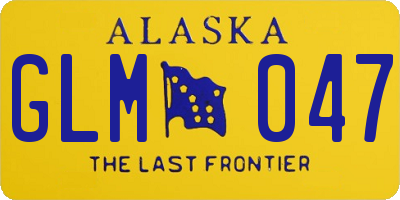 AK license plate GLM047