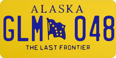 AK license plate GLM048