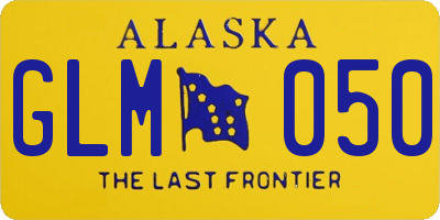 AK license plate GLM050