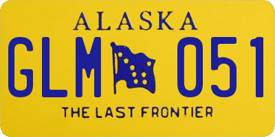 AK license plate GLM051