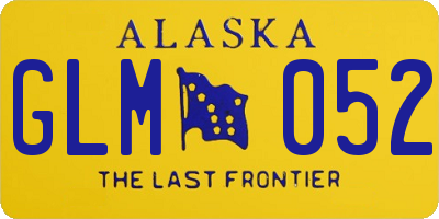 AK license plate GLM052