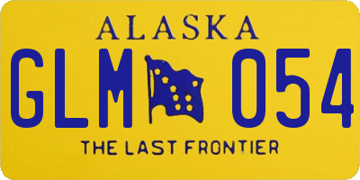 AK license plate GLM054