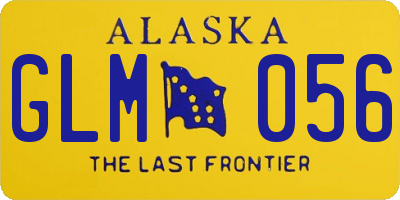 AK license plate GLM056