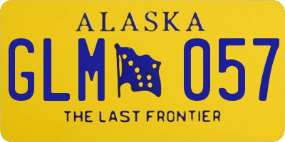 AK license plate GLM057