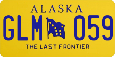 AK license plate GLM059