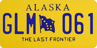 AK license plate GLM061