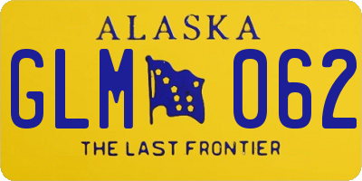 AK license plate GLM062