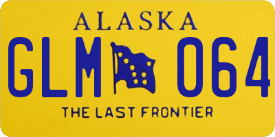 AK license plate GLM064