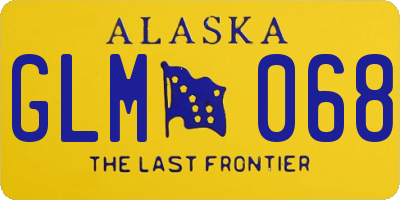 AK license plate GLM068