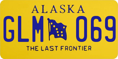 AK license plate GLM069