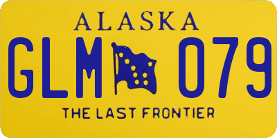 AK license plate GLM079