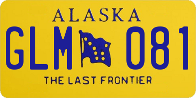 AK license plate GLM081