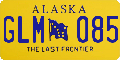 AK license plate GLM085