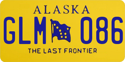 AK license plate GLM086