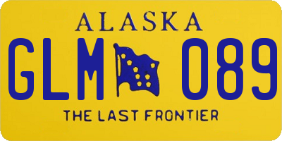 AK license plate GLM089