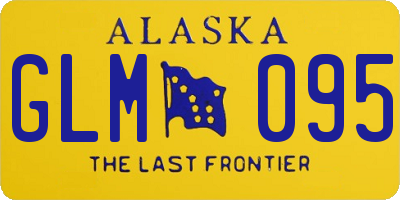 AK license plate GLM095