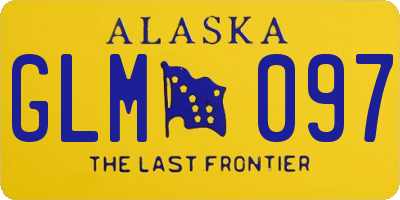 AK license plate GLM097