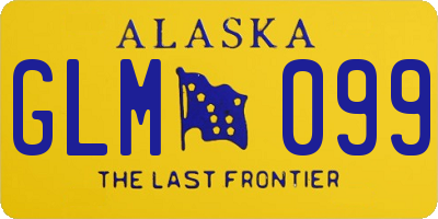 AK license plate GLM099