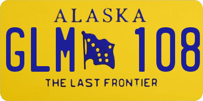 AK license plate GLM108