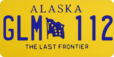 AK license plate GLM112