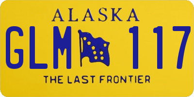 AK license plate GLM117