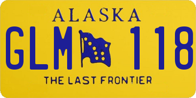 AK license plate GLM118