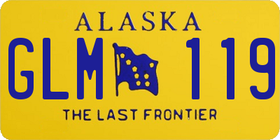 AK license plate GLM119