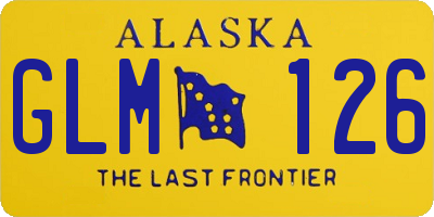 AK license plate GLM126