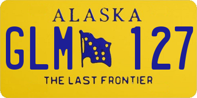 AK license plate GLM127