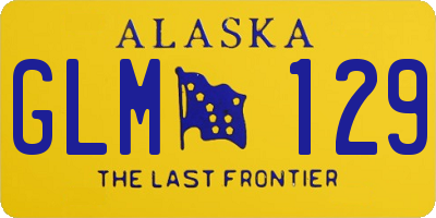 AK license plate GLM129