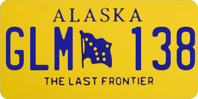 AK license plate GLM138