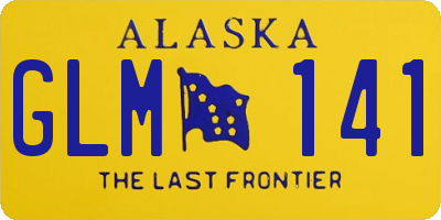 AK license plate GLM141
