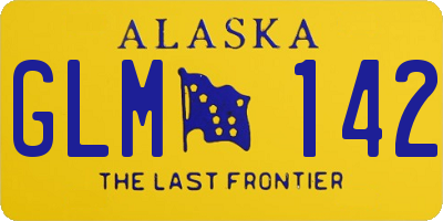 AK license plate GLM142