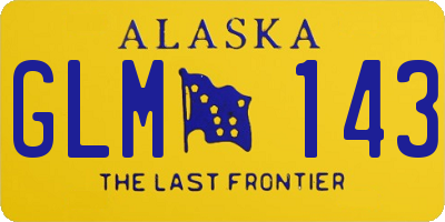 AK license plate GLM143