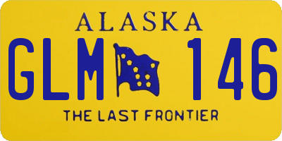 AK license plate GLM146