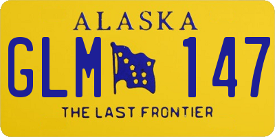 AK license plate GLM147