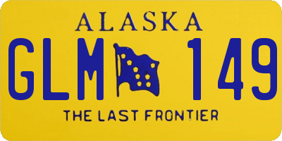 AK license plate GLM149